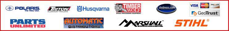 We carry Polaris, Triton, Husqvarna, Timberwolf, Parts Unlimited, Automatic Distributors, Marshall, and Stihl products. We are a member of the Snowmobile Association of Massachusettes.