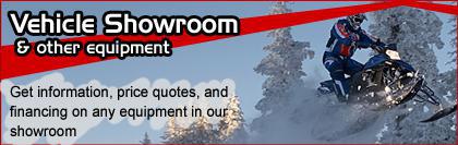 Vehicle Showroom & other equipment- Get information, price quotes, and financing on any equipment in our showroom