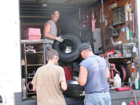 Our Meyer's Mobile Tire Technicians on the job! Our Meyer's Mobile Tire Technicians on the job!