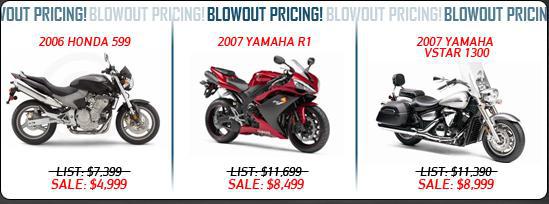Blowout pricing!