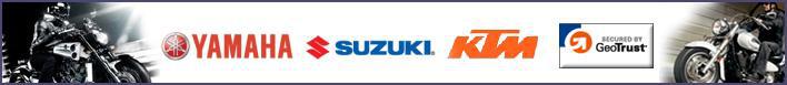 We carry Yamaha, Suzuki, and KTM products.