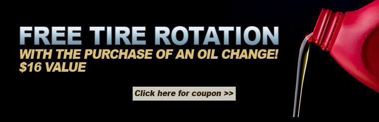 Purchase an oil change and get your tires rotated for free!