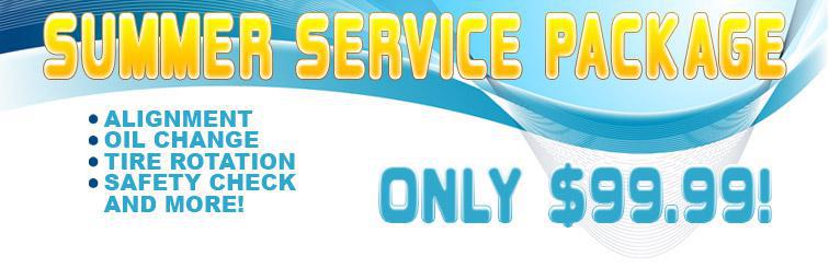 Click here for our $99.99 summer service package.