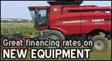 Great financing rates on New Equipment