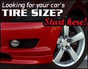 Looking for your car's tire size? Start here!