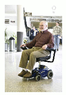 Man in a Power Chair