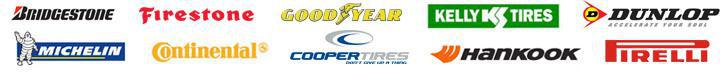 We carry products from Bridgestone, Firestone, Michelin, Goodyear, Dunlop, Continetal, Cooper, Kelly Tires, Hankook, and Pirelli.