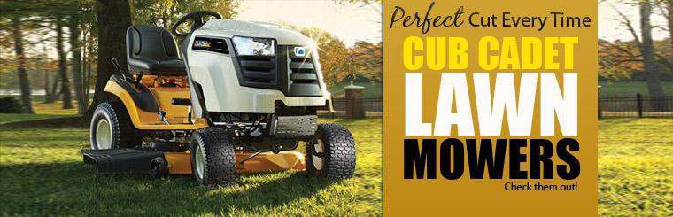 Get a perfect cut every time with a Cub Cadet lawn mower. Click here to browse.