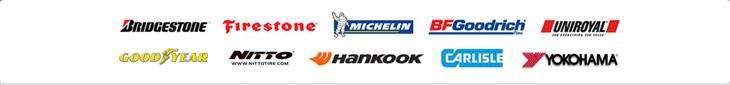We carry Bridgestone, Firestone, Michelin, Uniroyal, Yokohama, Goodyear, and Nitto.