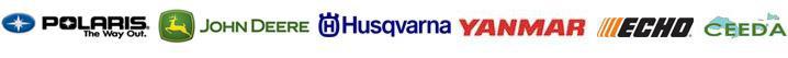 We carry products from Polaris, John Deere, Husqvarna, Yanmar, ECHO, and Ceeda.