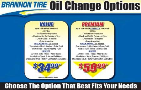 Brannon Tire Online Oil Change Specials