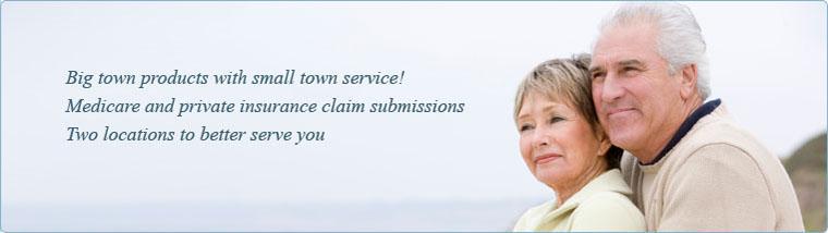 MyMedMart offers big town products with small town service! We handle Medicare and private insurance claim submissions. We have two locations to better serve you.