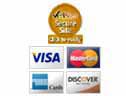 We are a VeriSign Secure site. We accept Visa, MasterCard, American Express, and Discover.