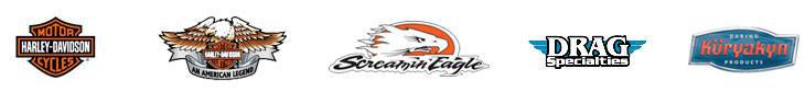 We carry products from Harley-Davidson®, Harley-Davidson® MotorClothes®, Screamin' Eagle®, Drag Specialties, and Kuryakyn.