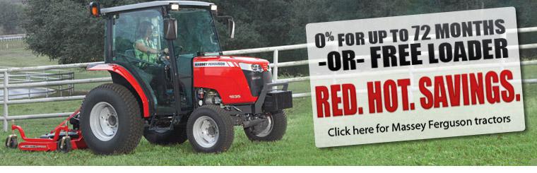 Click here to save on Massey Ferguson tractors.
