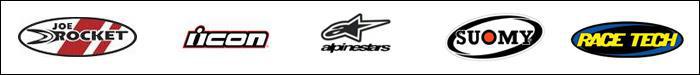 We proudly carry products from Joe Rocket, Icon, Alpinestars, Suomy, and RaceTech.