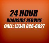 24 Hour Roadside Service. Call (334) 826-6627