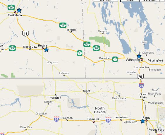 Map of Our Locations