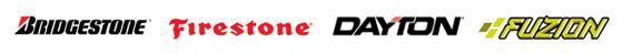 We carry Bridgestone, Firestone, Dayton, and Fuzion products.