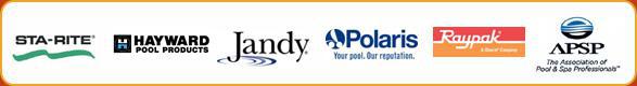 We carry Sta-Rite, Hayward, Jandy, Polaris, and Raypak products. We are a member of the Association of Pool & Spa Professionals.