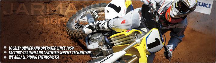 Locally owned and operated since 1959. Factory trained and certified service technicians. We are all riding enthusiasts!