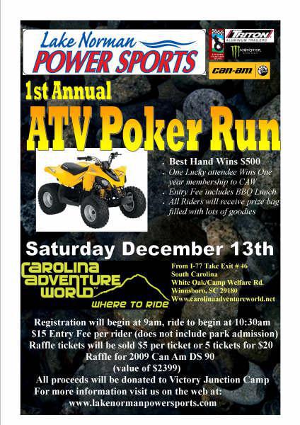 1st Annual ATV Poker Run!