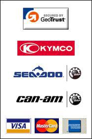 We offer products from KYMCO, Sea-Doo, and Can-Am. We accept Visa, MasterCard, and American Express.