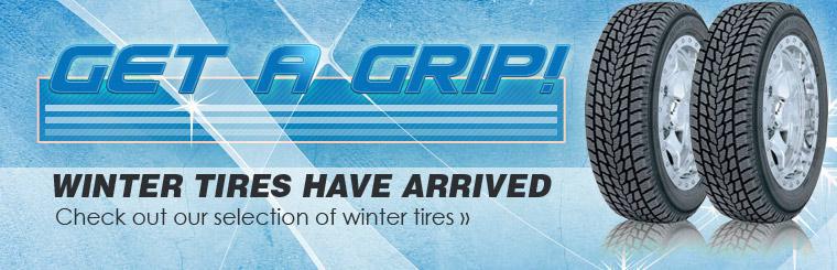 Get a grip! Click here to check out our selection of winter tires!