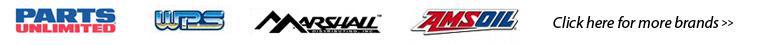 We carry products through Parts Unlimited, Western Power Sports, Marshall, Amsoil, Legend Oil, HJC and GMax.