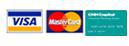 We accept Visa MasterCard, and Case CNH Card.