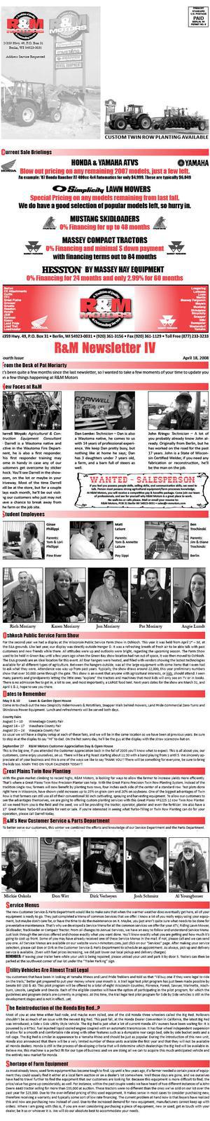 Click here to view printable version of our newsletter. 