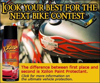 Look your best for tje next bike contest! The difference between first place and second is Xzilon Paint Protectant. Click for more information on the ultimate vehicle protection.