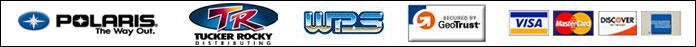 We carry Polaris, Tucker Rocky, and Western Power Sports. We accept Visa, MasterCard, Discover, and American Express.