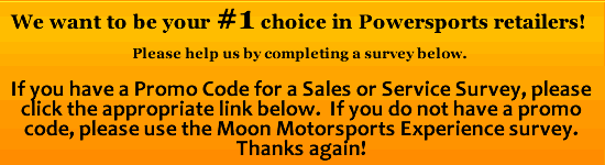 We want to be your #1 choice in powersports retailers!