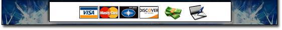 We accept Visa, MasterCard, Polaris Card, Discover, cash, and checks.