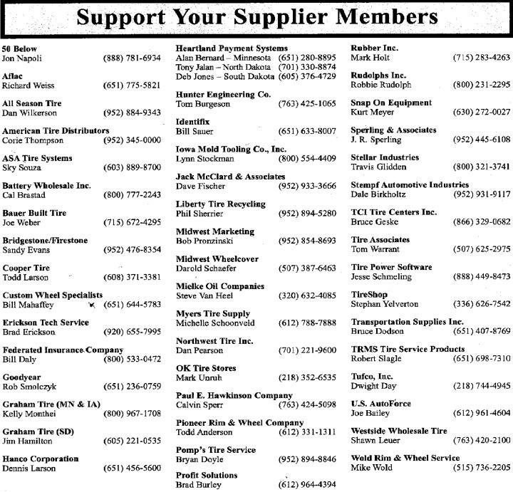 SUPPORT YOUR NCTDSA SUPPLIERS