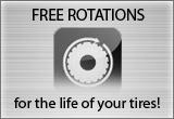 Free Rotations for the life of your tires!
