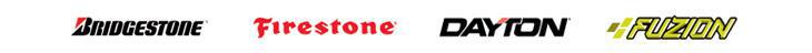 We carry Bridgestone, Firestone, Dayton, and Fuzion products.
