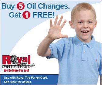 Buy 5 oil changes, get 1 free!