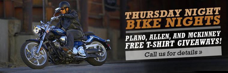 Get a free t-shirt at Thursday Night Bike Night!