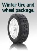 Winter tire and wheel package.