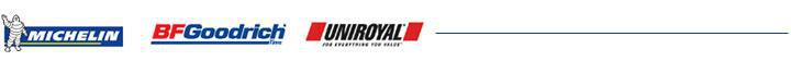 We carry products from Michelin, BFGoodrich, and Uniroyal.