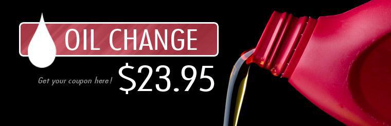 Don't miss our $23.95 oil change special! Click here for coupon.