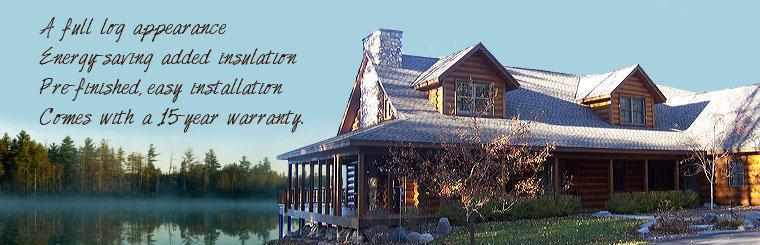 Our log siding has a full log appearance. It is pre-finished with easy installation and offers energy-saving added insulation, plus it comes with a 15-year warranty.