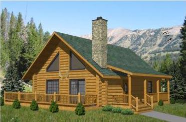 H & L Industries Half Log Home Packages - The Solon Springs