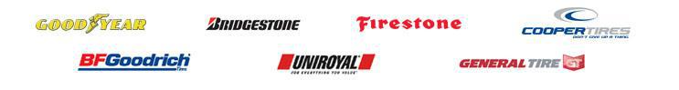We proudly carry products from Goodyear, Bridgestone, Firestone, Cooper Tires, BFGoodrich, Uniroyal, and General Tire.