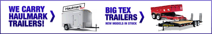 We carry Haulmark Trailers!  Contact us for more details!