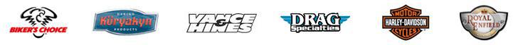 We carry products from Biker's Choice, Kuryakyn,Royal Enfield, Vance & Hines, Drag Specialties, and Harley-Davidson® .
