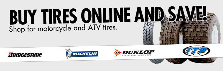 Click here to save big on motorcycle and ATV tires.