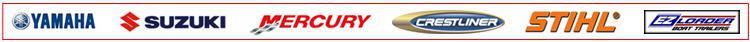 Brands we carry: Yamaha, Suzuki, Mercury, Crestliner, STIHL, EZLoader.